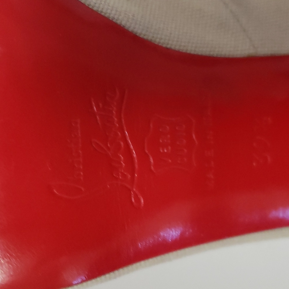 Christian Louboutin Sling Backs Heels - Picture 6 of 12